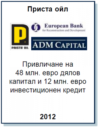 Entrea Capital консултира Приста Ойл Груп в сделка с ADM Capital и ЕБВР